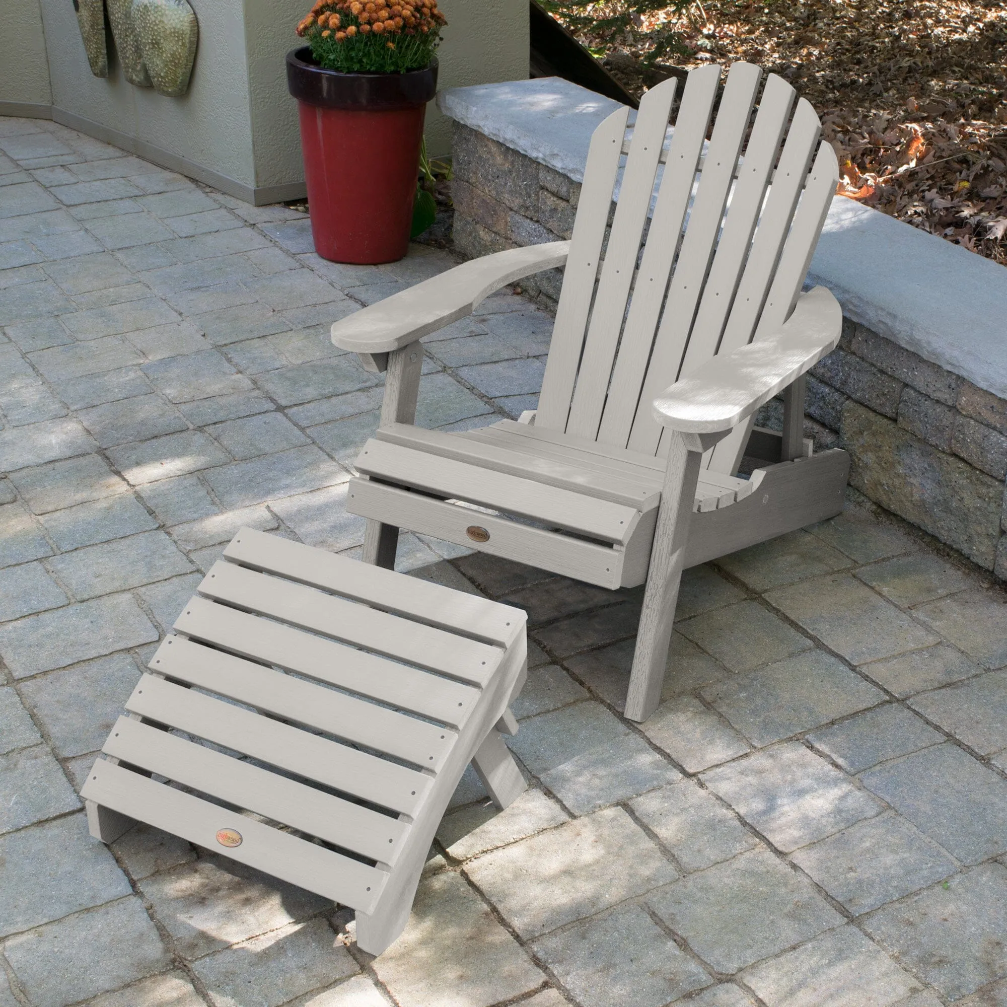 Hamilton Reclining Adirondack Chair with Folding Ottoman