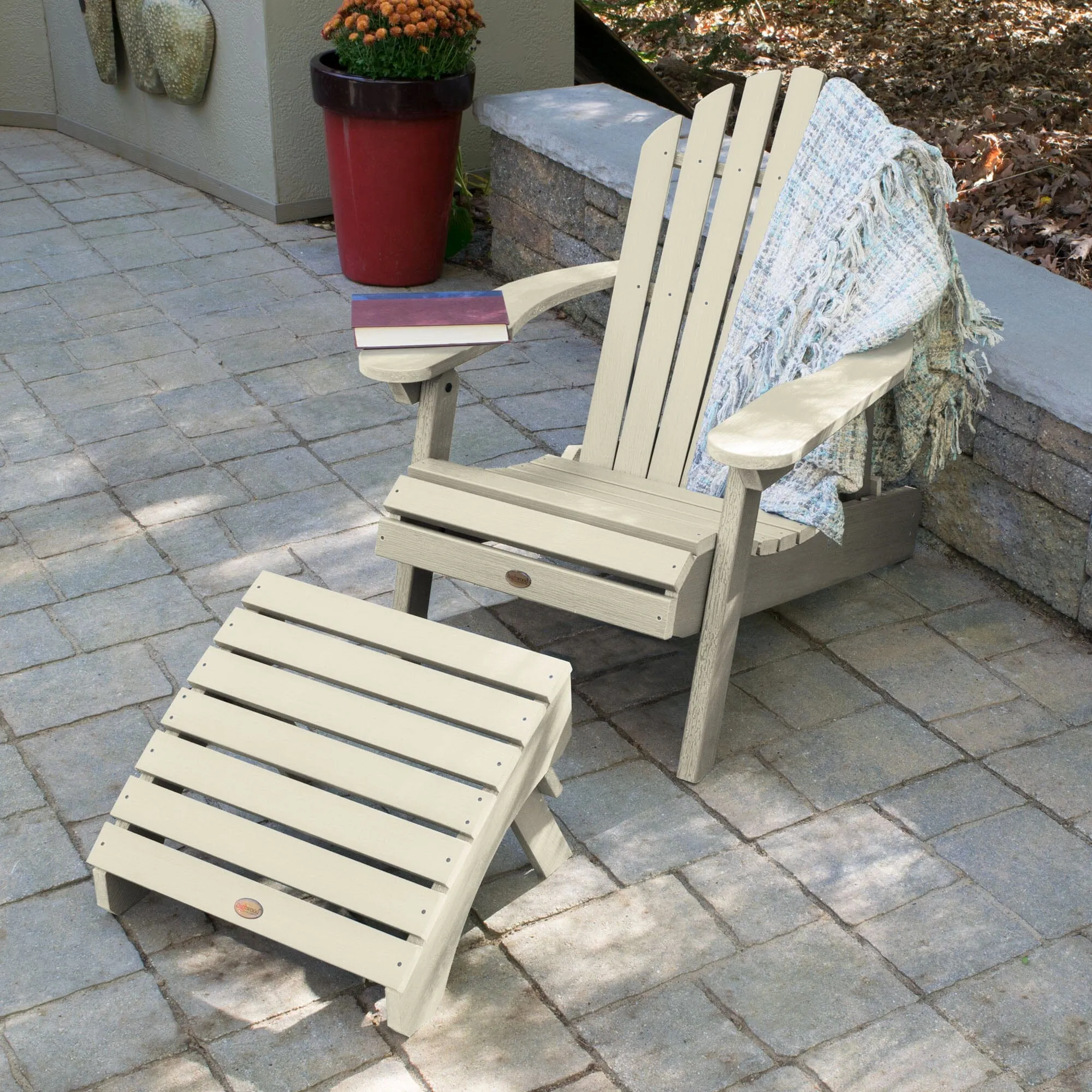 Hamilton Reclining Adirondack Chair with Folding Ottoman