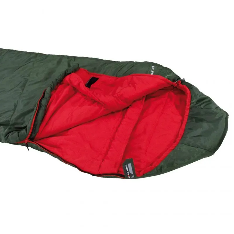 High Peak Black Arrow Sleeping Bag 220x80x50 Cm - Green/Red