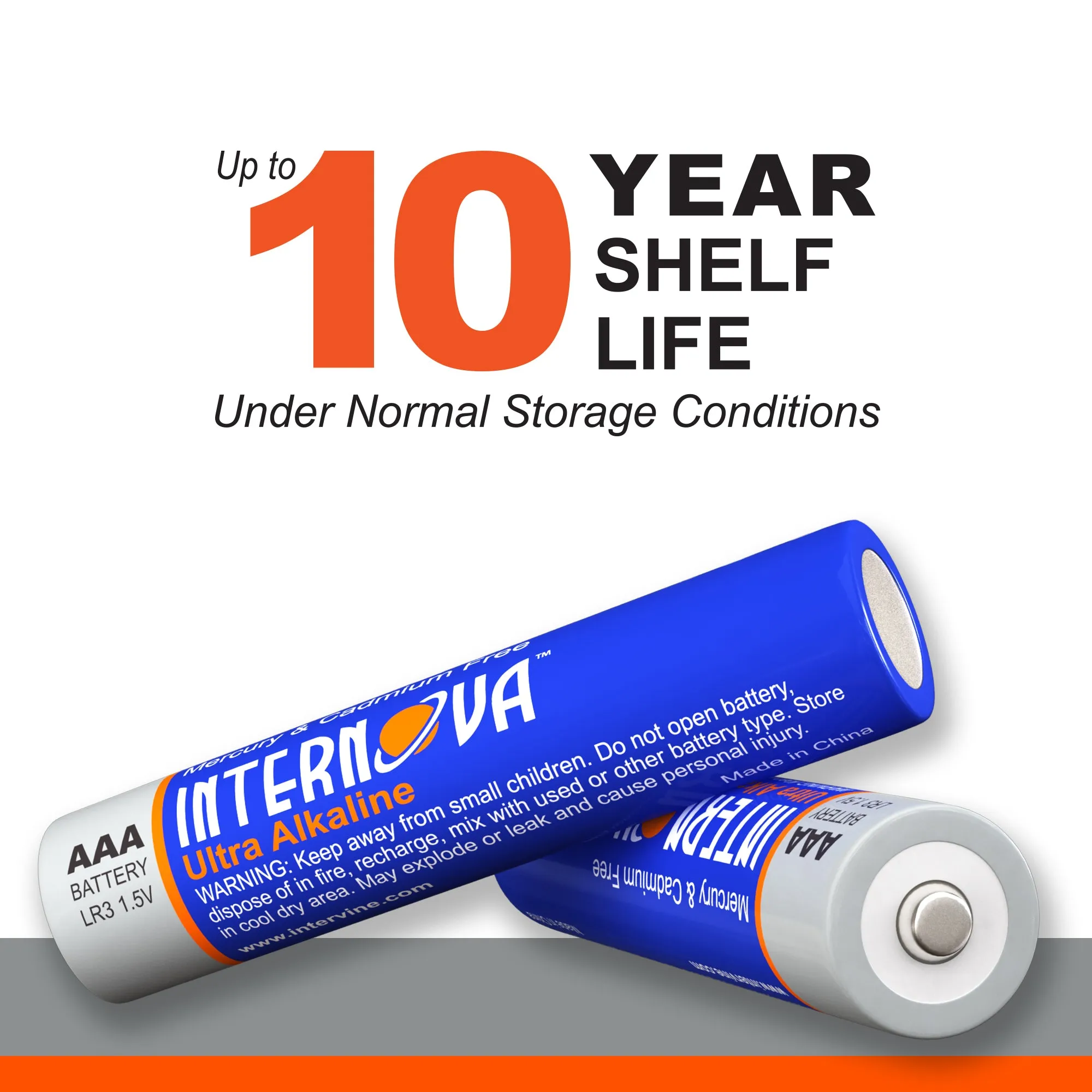 Internova Ultra Alkaline AAA Batteries, Triple A LR3 1.5V Cell High Performance, 24 Pack