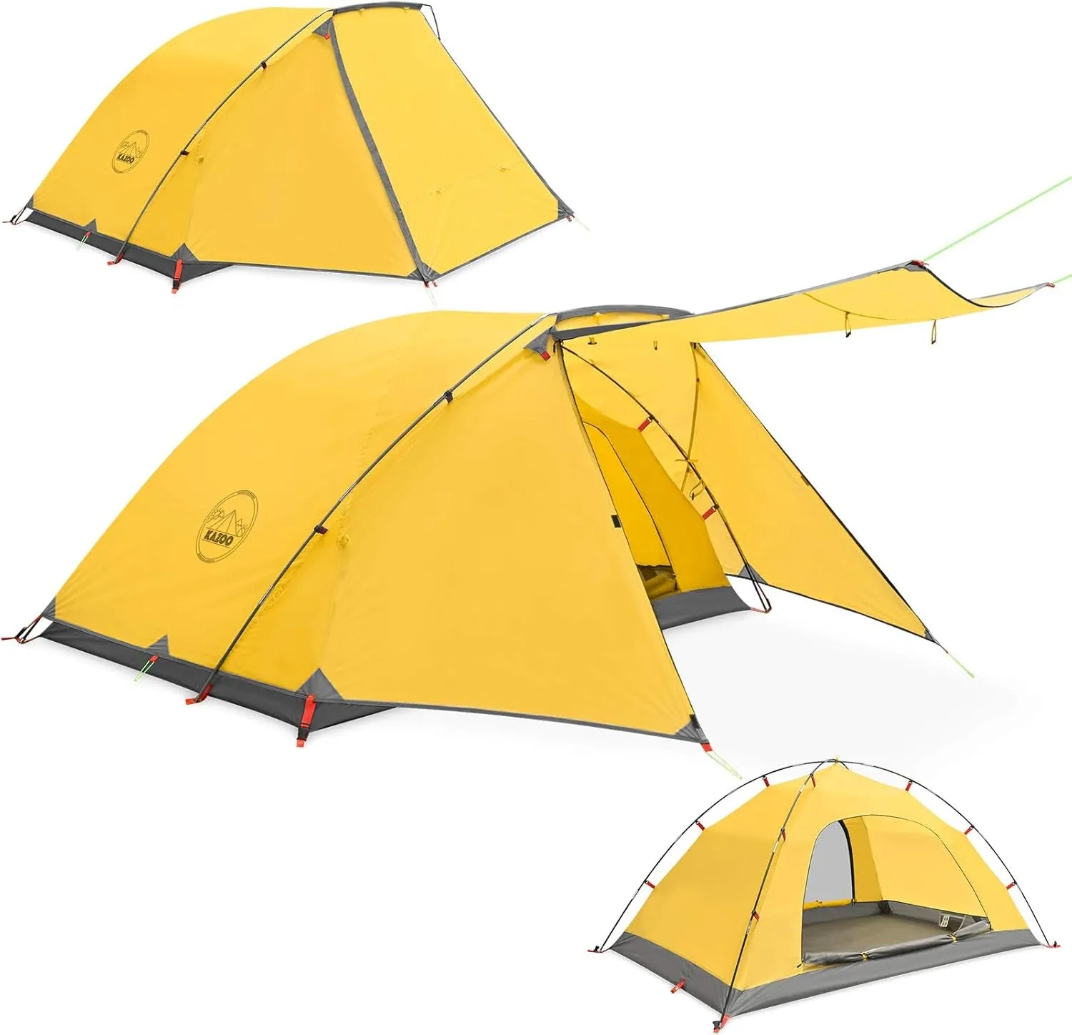 KAZOO Large 2／4 Person Camping Tent