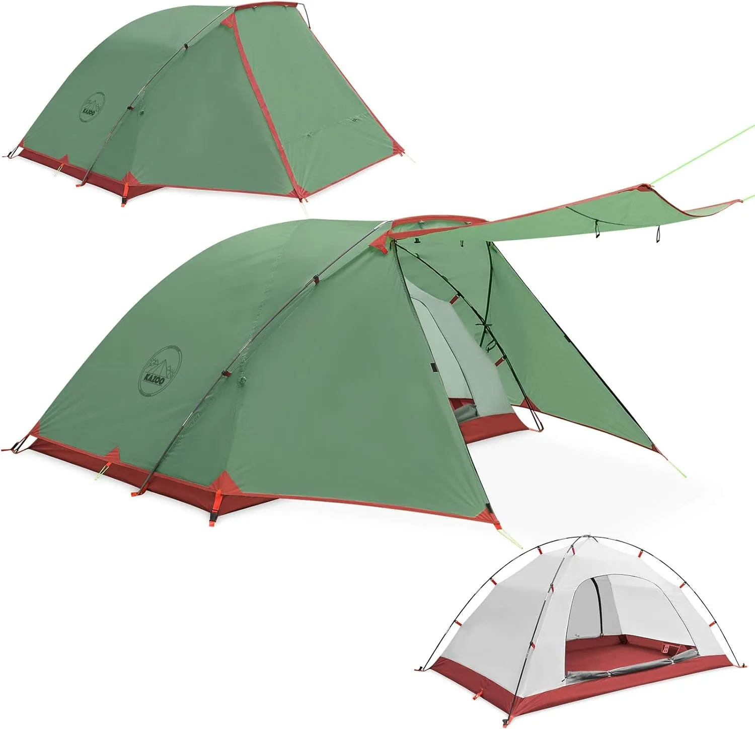 KAZOO Large 2／4 Person Camping Tent