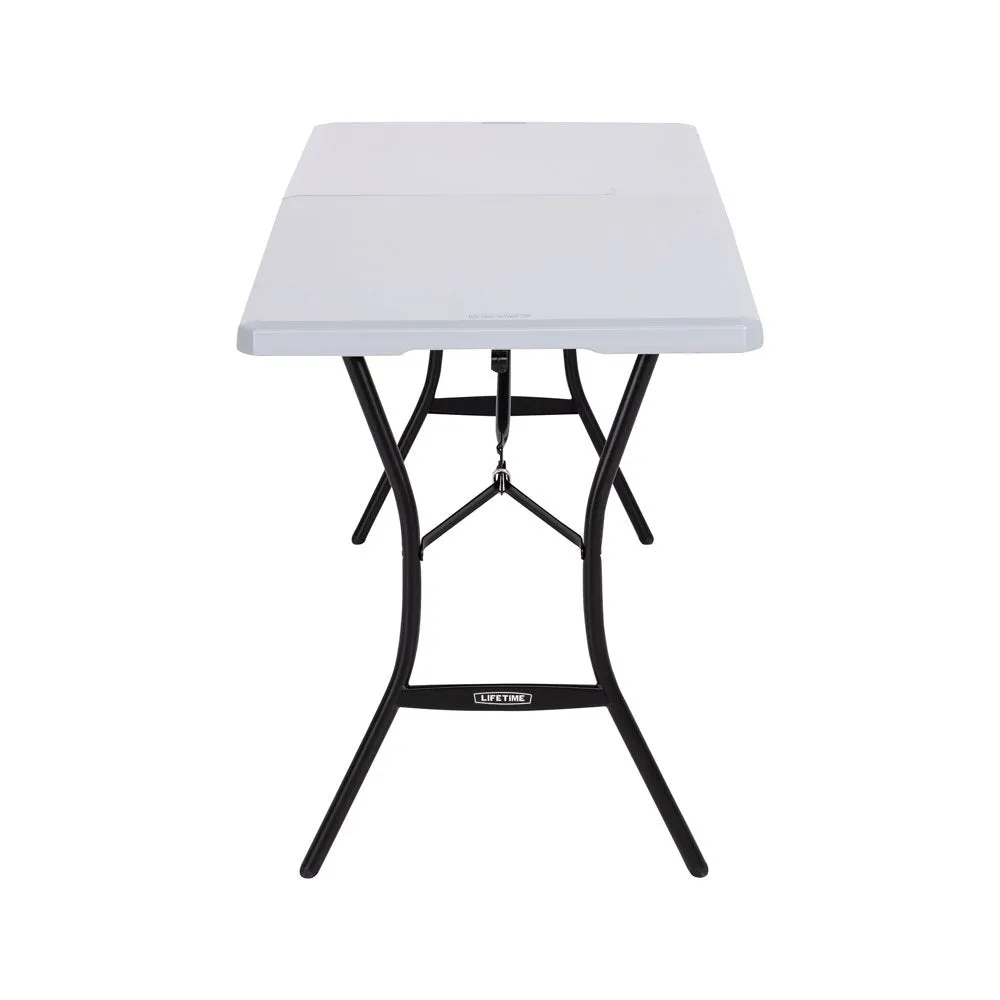 Lifetime 5-Foot Fold-in-Half  Table, Gray (80861)
