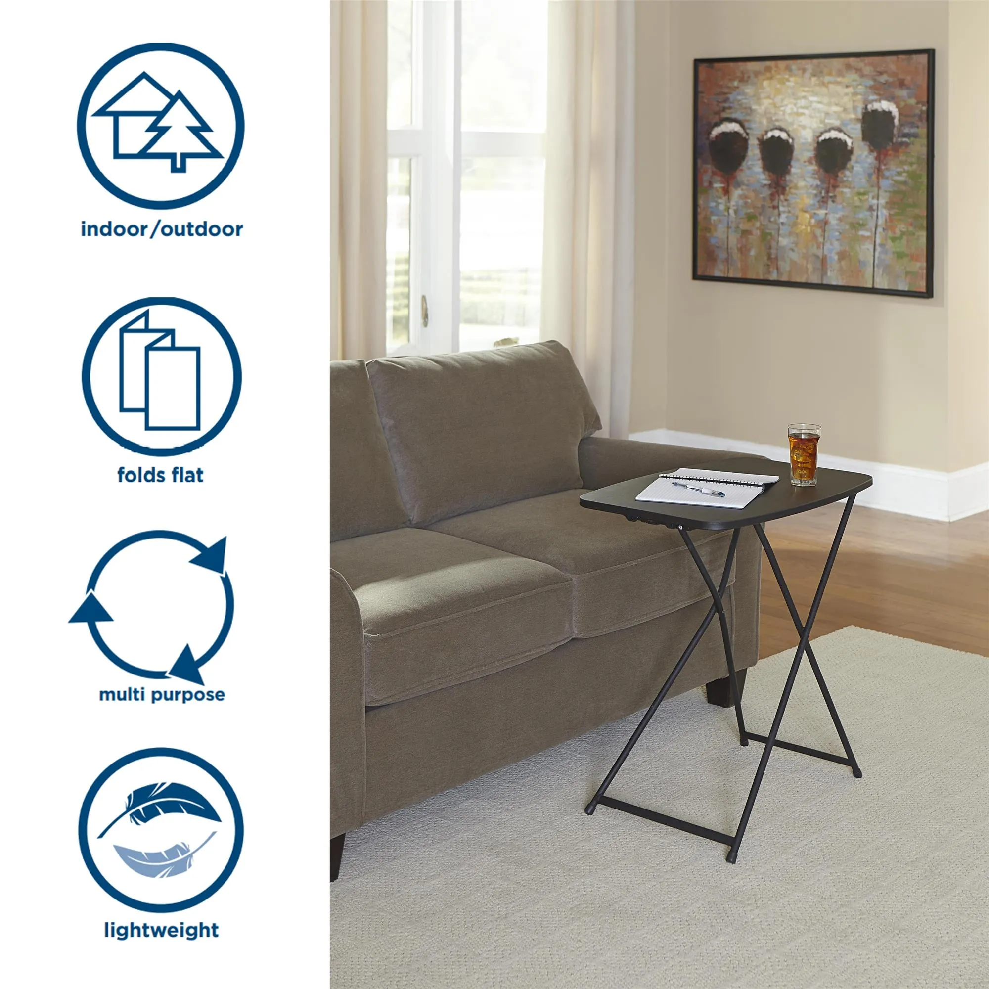 Multi-Functional, Adjustable, Personal Folding Activity Table