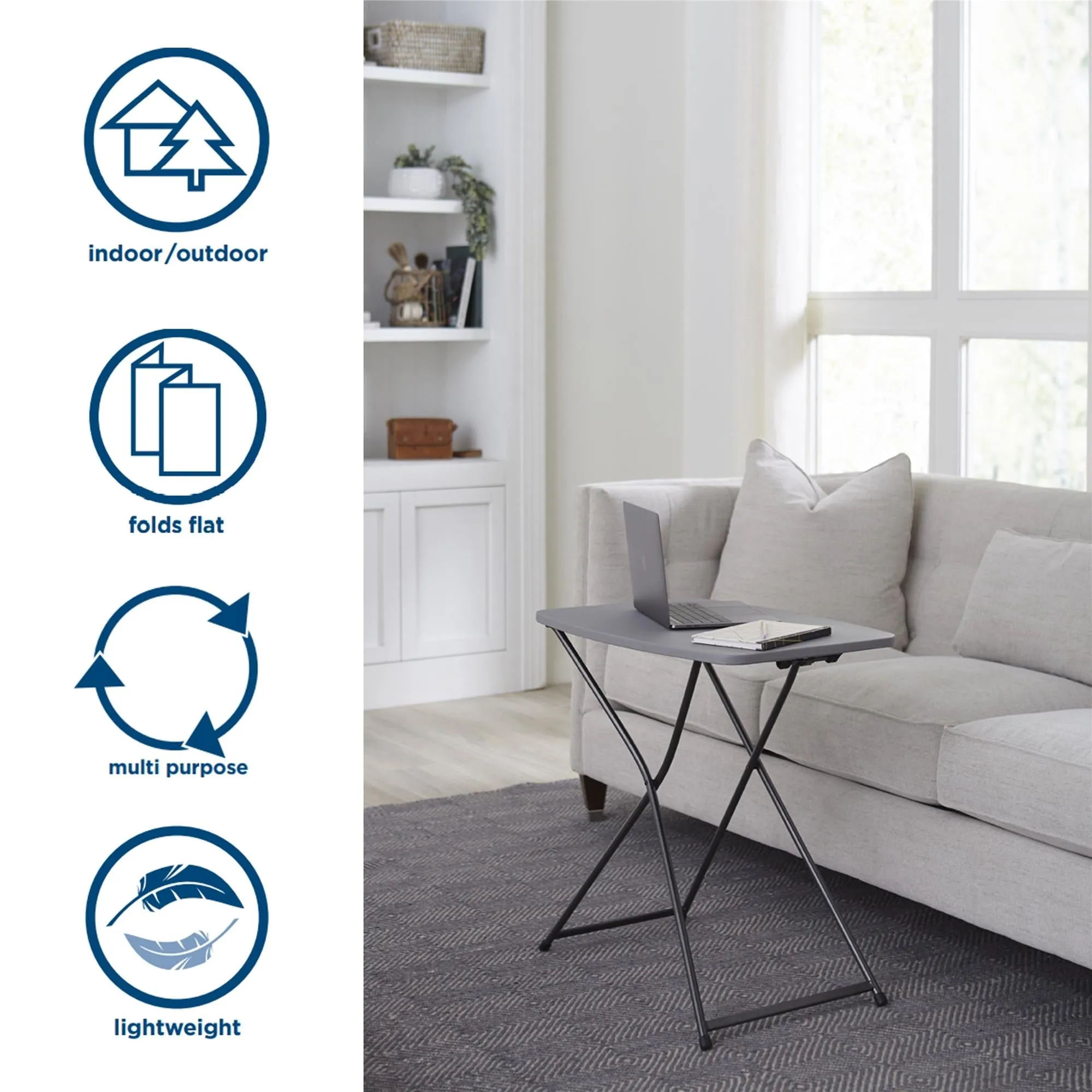 Multi-Functional, Adjustable, Personal Folding Activity Table