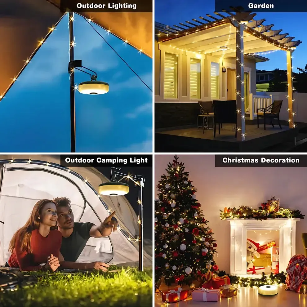Multifunctional LED Outdoor Camping Colorful Atmosphere String Lights