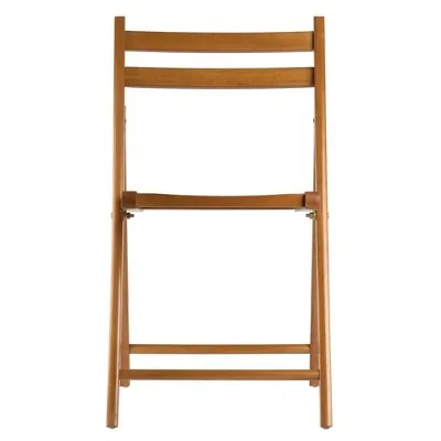 Open Box - 4pc Robin Folding Chair Set Teak Brown - Winsome