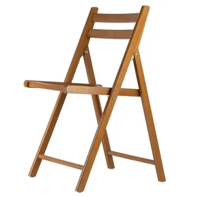 Open Box - 4pc Robin Folding Chair Set Teak Brown - Winsome