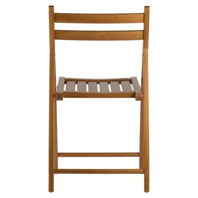Open Box - 4pc Robin Folding Chair Set Teak Brown - Winsome