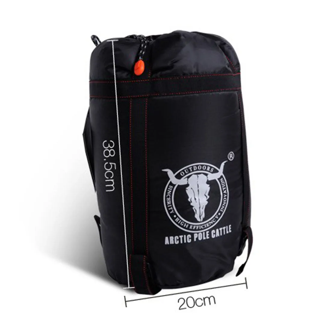 Outdoor Camping Sleeping Bag Thermal Tent Hiking Winter Compact Orange -15°C