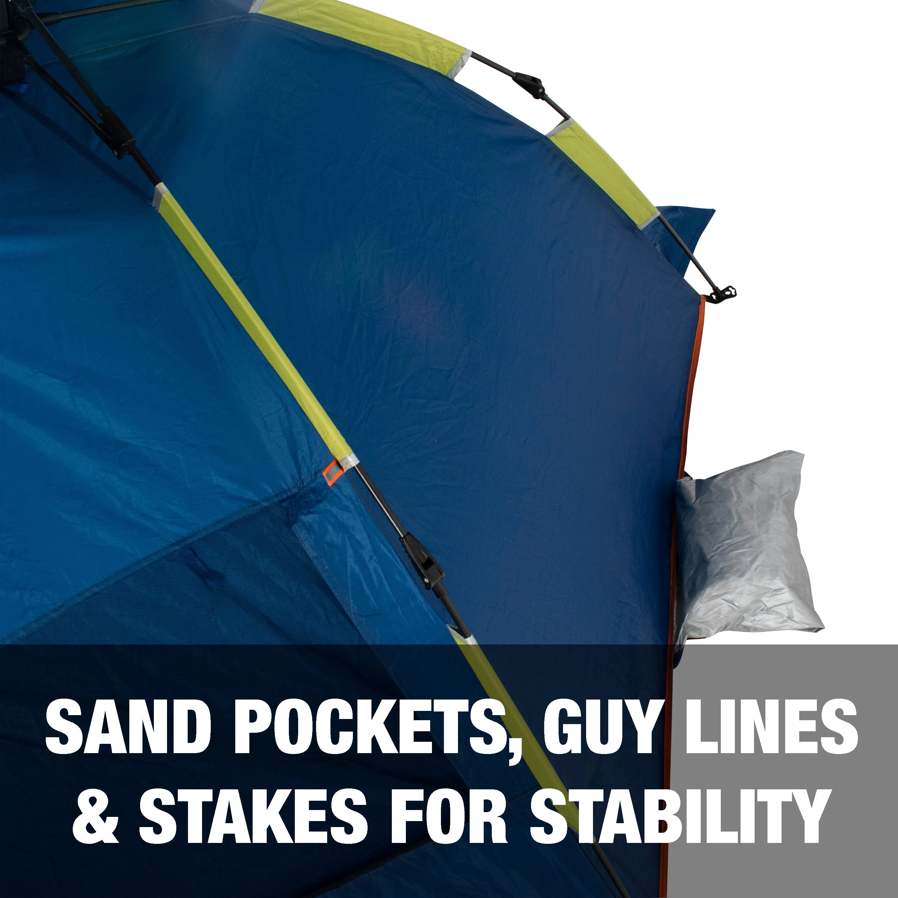 Pop-Up Beach Tent w/ Carrying Bag | Collapsible Design | Sun Protection & Weather Resistant