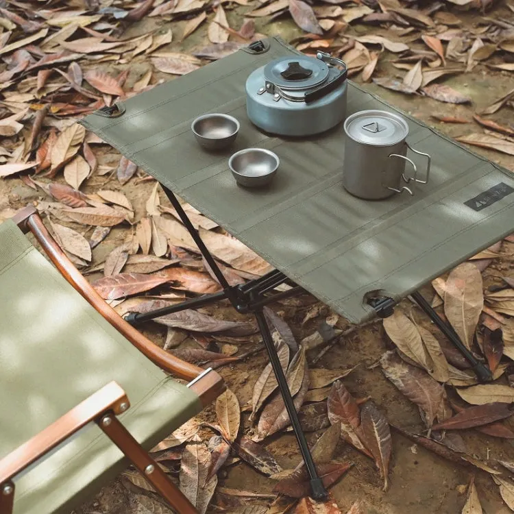 ShineTrip A378 Outdoor Camping Oxford Cloth   Alloy Folding Table(Army Green)