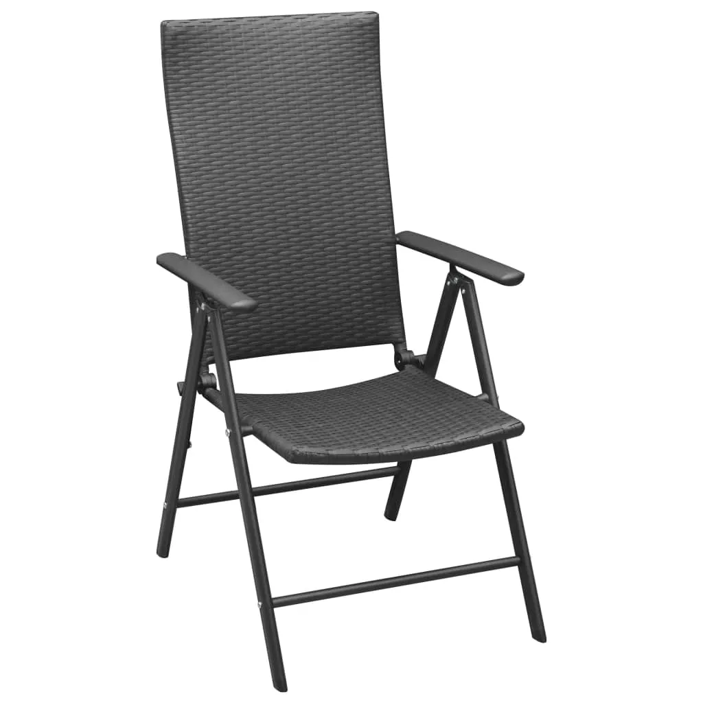 Stackable Patio Chairs Outdoor Patio Wicker Dining Chair Poly Rattan