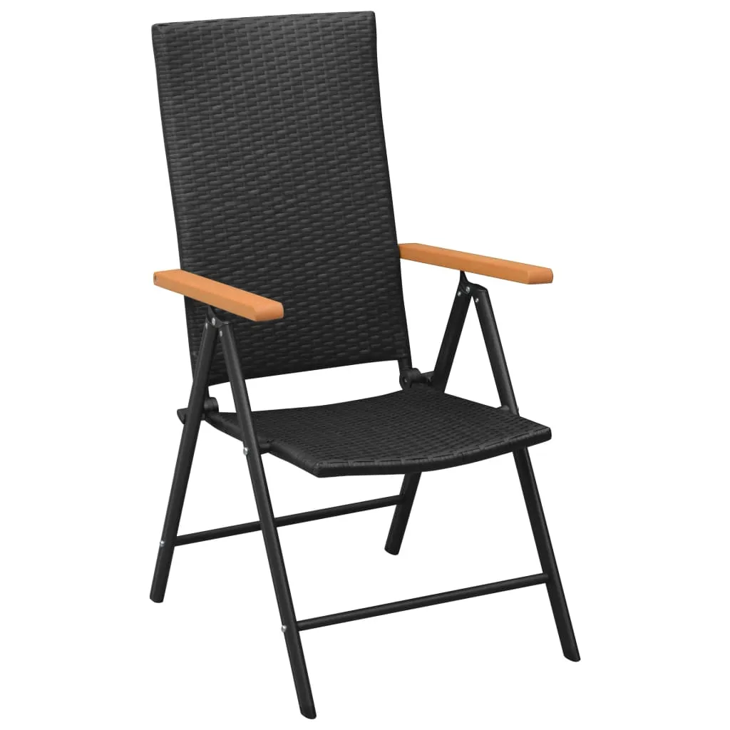 Stackable Patio Chairs Outdoor Patio Wicker Dining Chair Poly Rattan