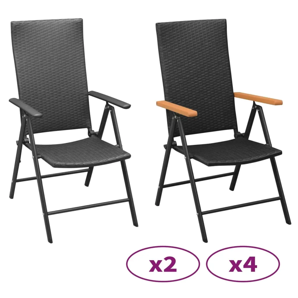 Stackable Patio Chairs Outdoor Patio Wicker Dining Chair Poly Rattan