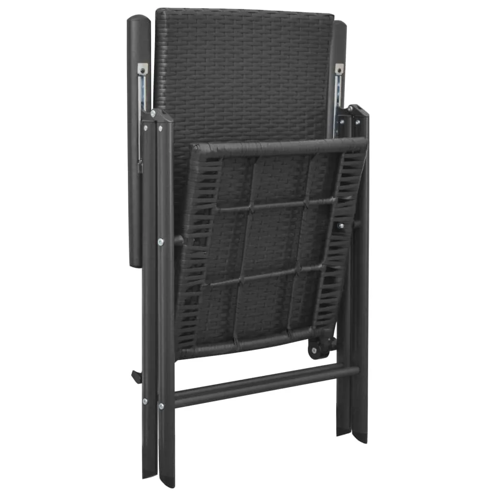 Stackable Patio Chairs Outdoor Patio Wicker Dining Chair Poly Rattan