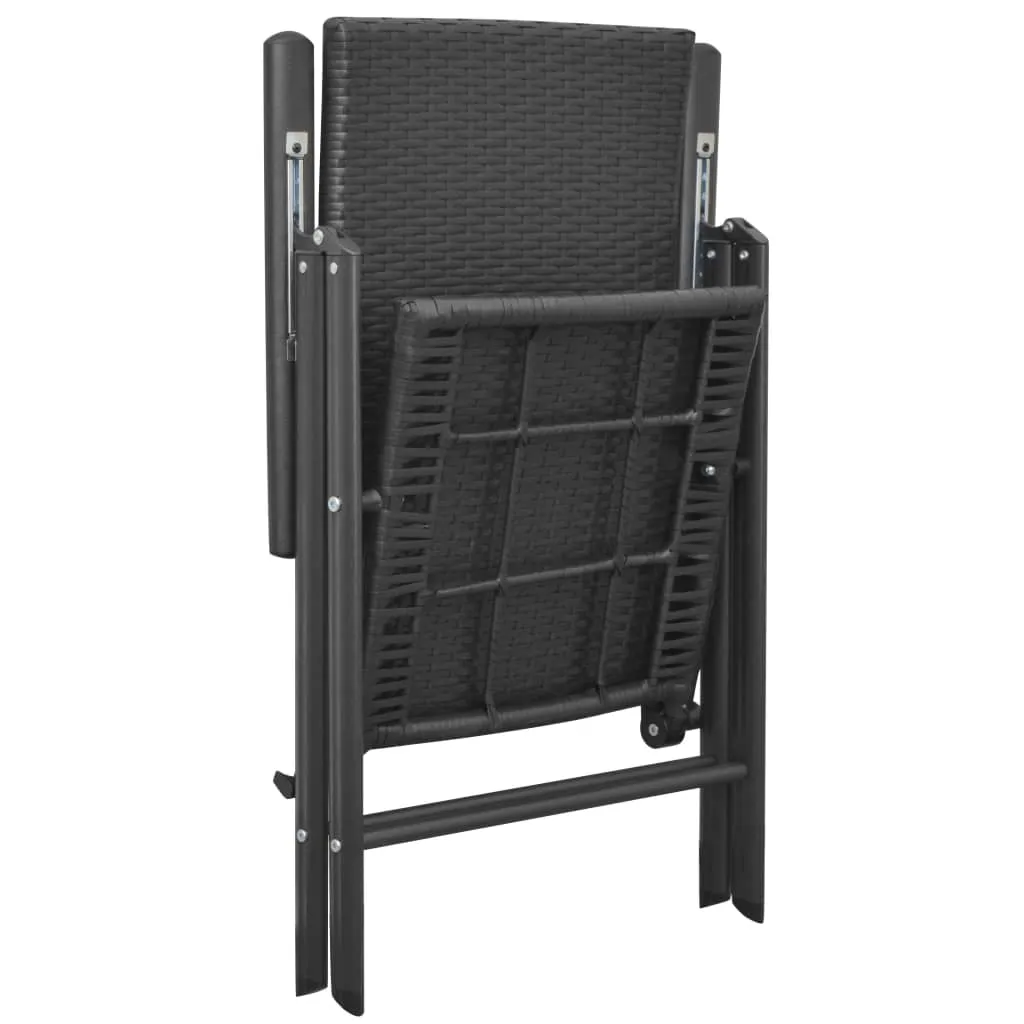 Stackable Patio Chairs Outdoor Patio Wicker Dining Chair Poly Rattan
