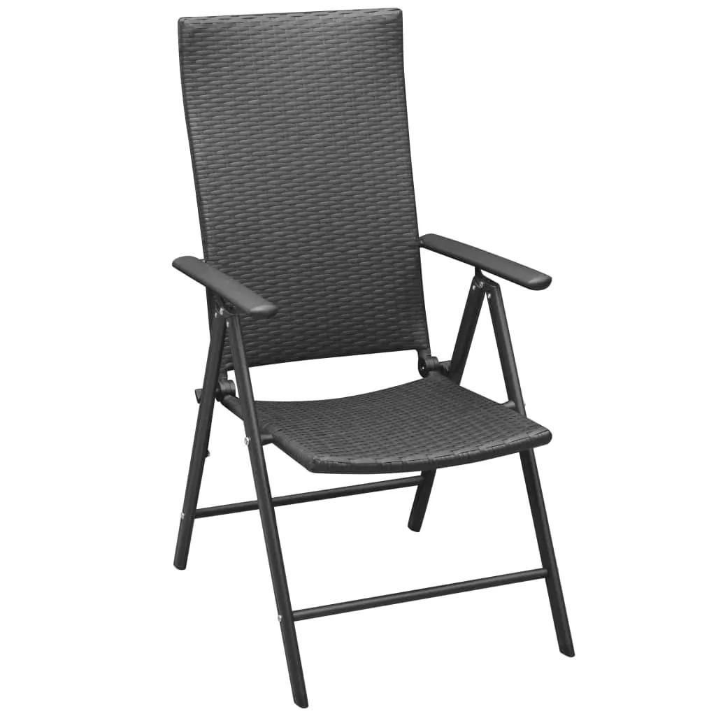 Stackable Patio Chairs Outdoor Patio Wicker Dining Chair Poly Rattan
