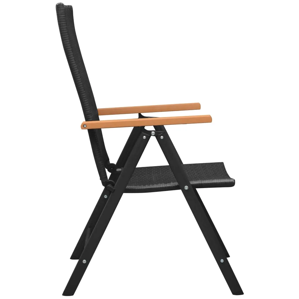 Stackable Patio Chairs Outdoor Patio Wicker Dining Chair Poly Rattan