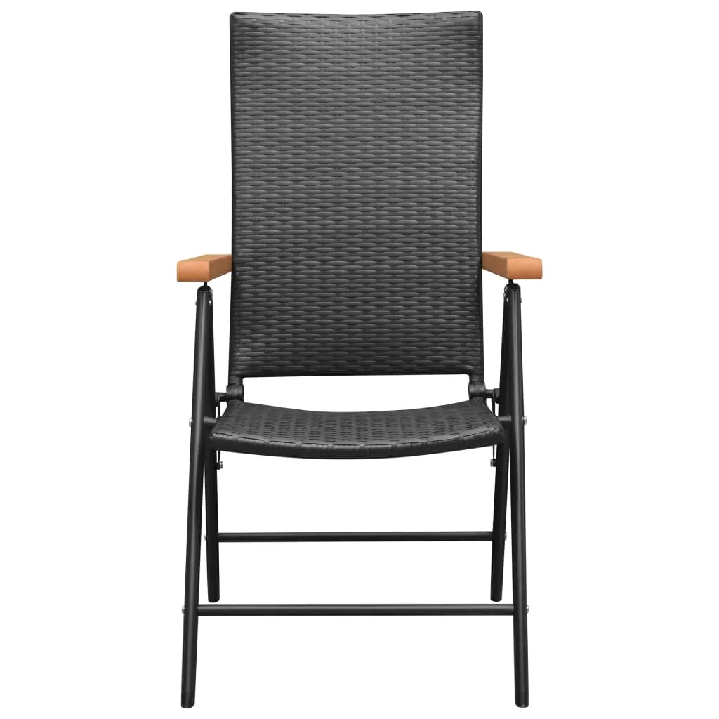 Stackable Patio Chairs Outdoor Patio Wicker Dining Chair Poly Rattan
