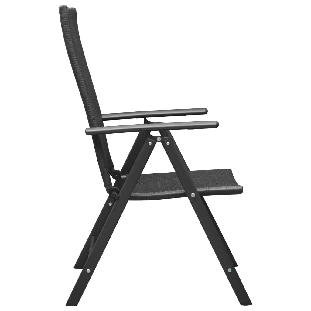 Stackable Patio Chairs Outdoor Patio Wicker Dining Chair Poly Rattan