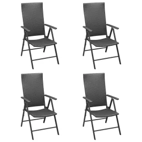 Stackable Patio Chairs Outdoor Patio Wicker Dining Chair Poly Rattan