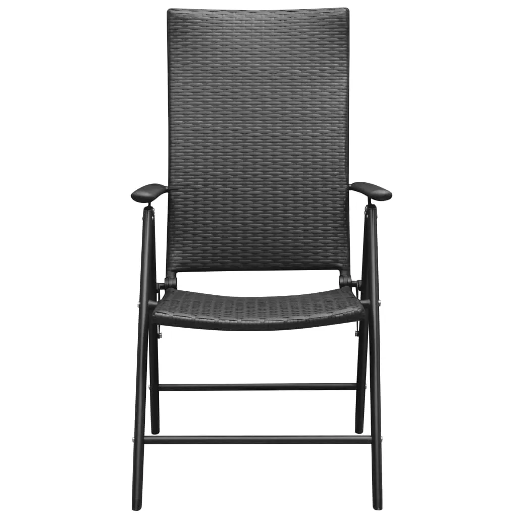 Stackable Patio Chairs Outdoor Patio Wicker Dining Chair Poly Rattan