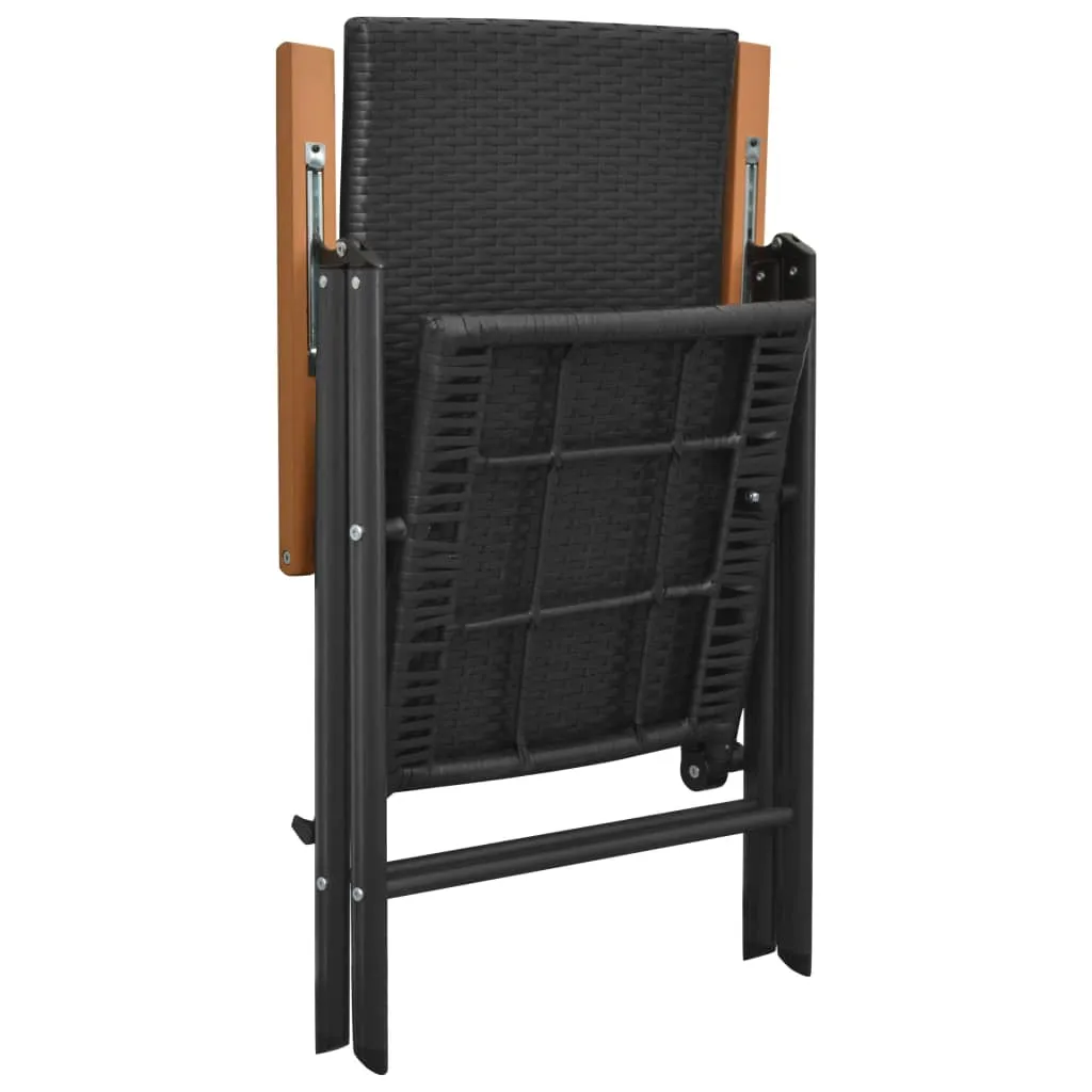Stackable Patio Chairs Outdoor Patio Wicker Dining Chair Poly Rattan