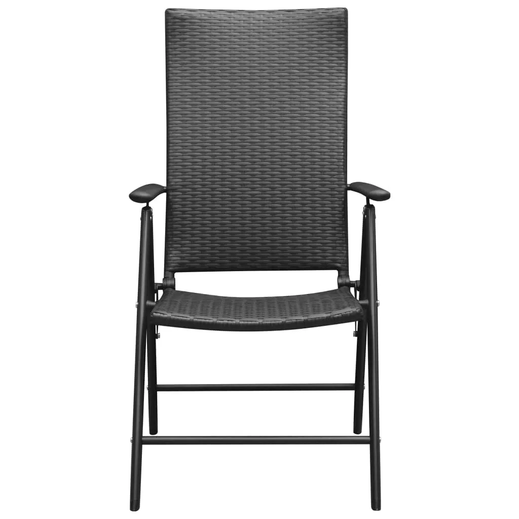 Stackable Patio Chairs Outdoor Patio Wicker Dining Chair Poly Rattan