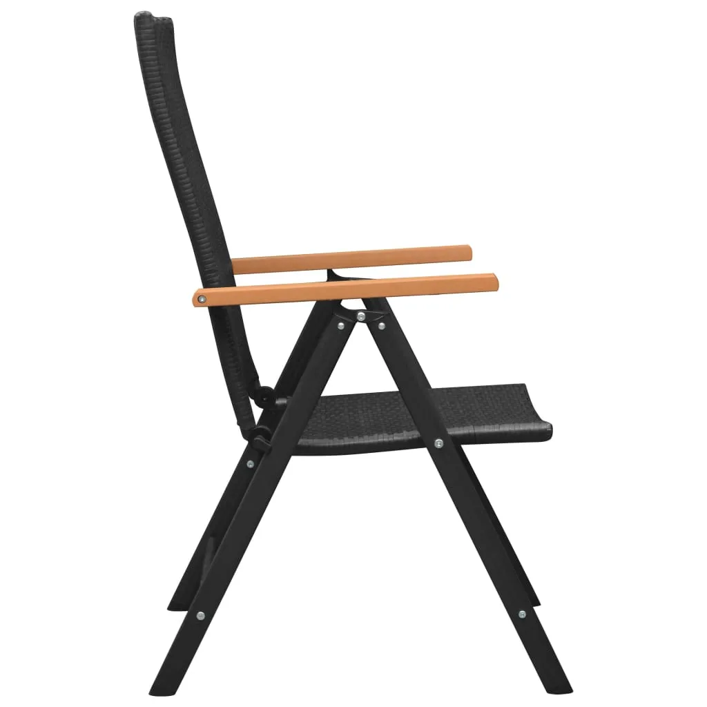 Stackable Patio Chairs Outdoor Patio Wicker Dining Chair Poly Rattan
