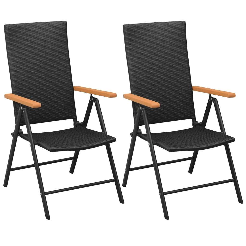 Stackable Patio Chairs Outdoor Patio Wicker Dining Chair Poly Rattan