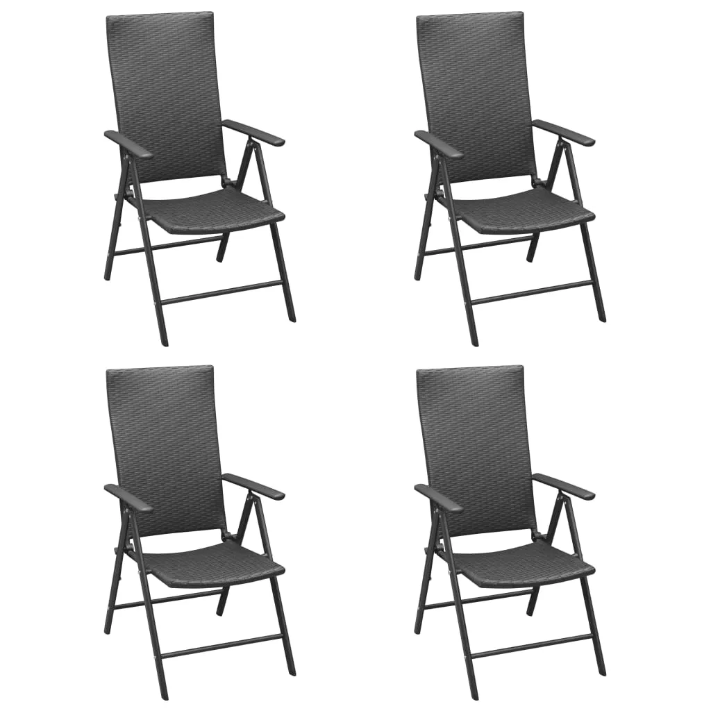 Stackable Patio Chairs Outdoor Patio Wicker Dining Chair Poly Rattan