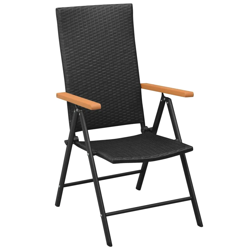 Stackable Patio Chairs Outdoor Patio Wicker Dining Chair Poly Rattan