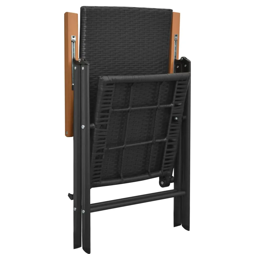 Stackable Patio Chairs Outdoor Patio Wicker Dining Chair Poly Rattan
