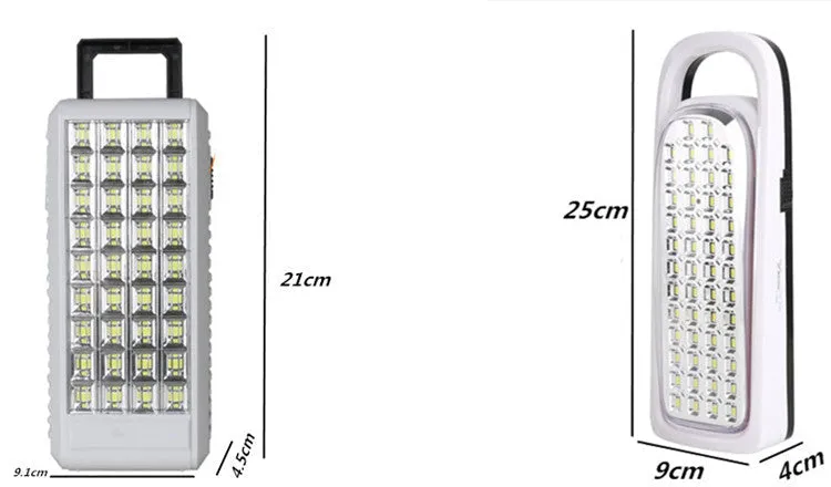 Super Bright LED Emergency Lights - Portable, Rechargeable for Indoor/Outdoor, Camping, Tents, Household Use
