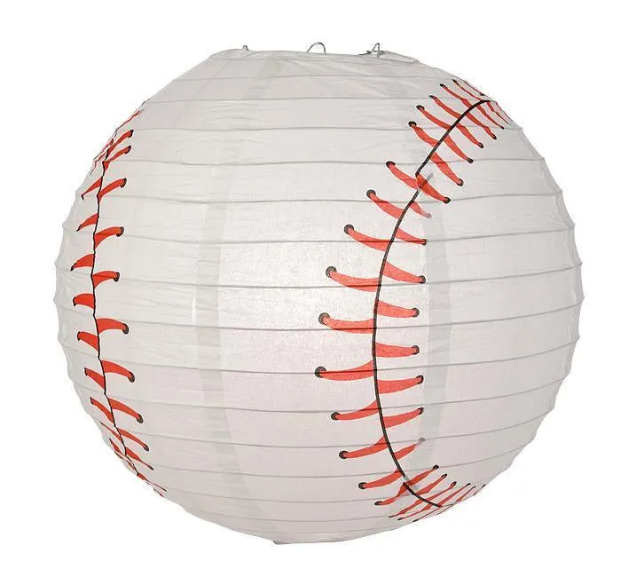Texas Pro Baseball 14-inch Paper Lanterns 5pc Combo Party Pack - Red, Blue & White