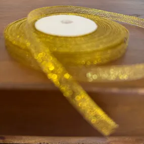 Thin Metallic Gold Ribbon (22m roll)