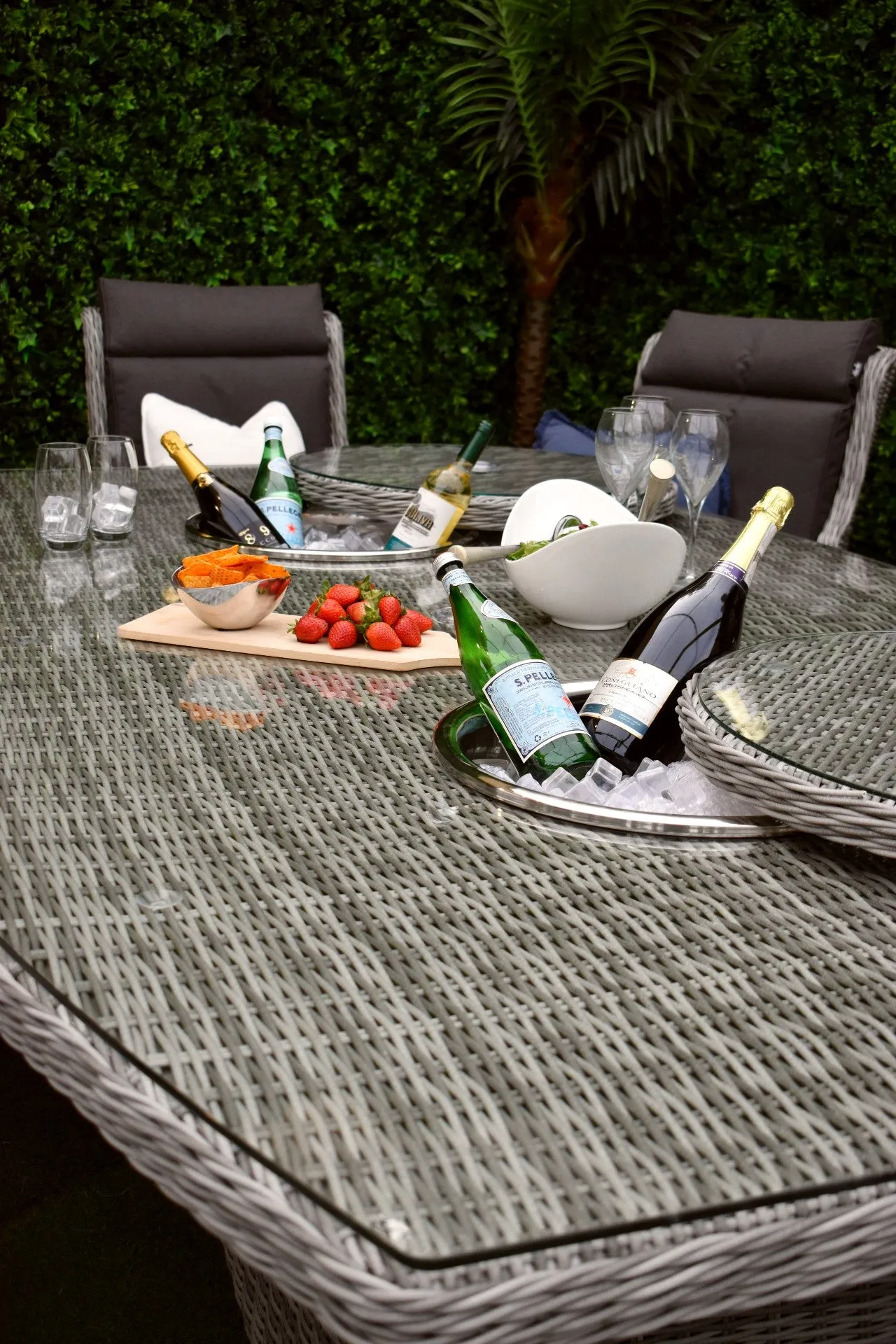 Tuscany Double Ice Bucket Ten Reclining Charcoal